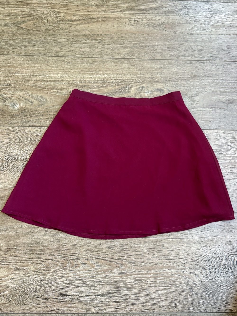 Killstar Chiffon Double Layer A-Line Mini Skirt In Burgundy Alternative Goth — image 3 of 3